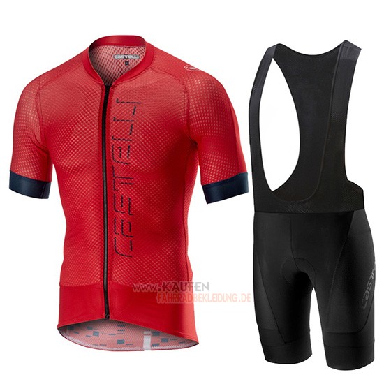 Castelli Climber's 2.0 Kurzarmtrikot 2019 und Kurze Tragerhose Rot