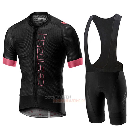 Castelli Climber's 2.0 Kurzarmtrikot 2019 und Kurze Tragerhose Shwarz Rosa