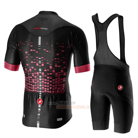 Castelli Climber's 2.0 Kurzarmtrikot 2019 und Kurze Tragerhose Shwarz Rosa