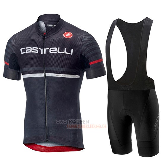 Castelli Free AR 4.1 Kurzarmtrikot 2019 und Kurze Tragerhose Shwarz