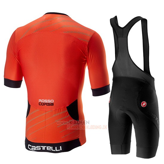Castelli Free Speed Race Kurzarmtrikot 2019 und Kurze Tragerhose Orange