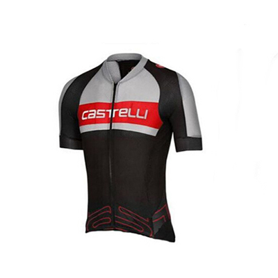 Castelli Kurzarmtrikot 2017 und Kurze Tragerhose grau und shwarz