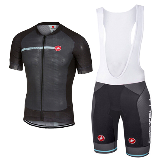 Castelli Kurzarmtrikot 2017 und Kurze Tragerhose klar shwarz