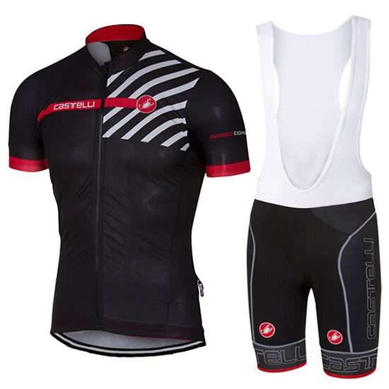 Castelli Kurzarmtrikot 2017 und Kurze Tragerhose shwarz