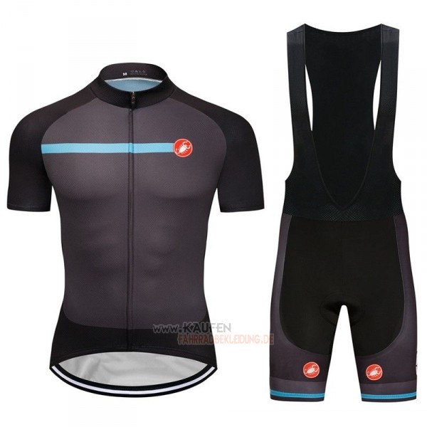 Castelli Kurzarmtrikot 2018 und Kurze Tragerhose Aus Grau