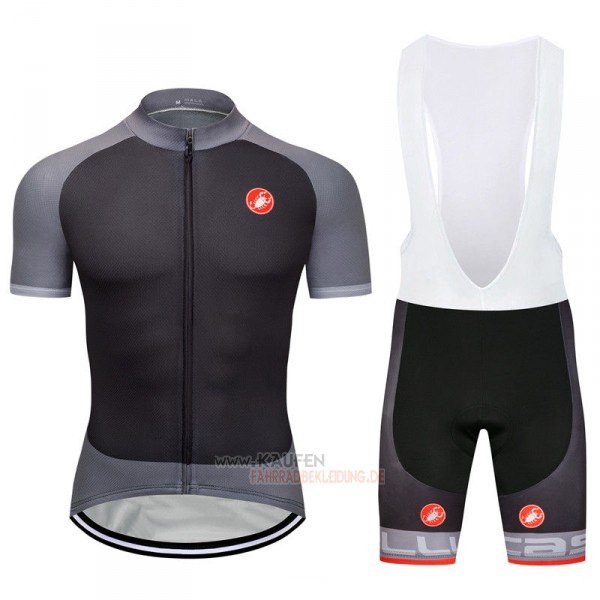 Castelli Kurzarmtrikot 2018 und Kurze Tragerhose Grau