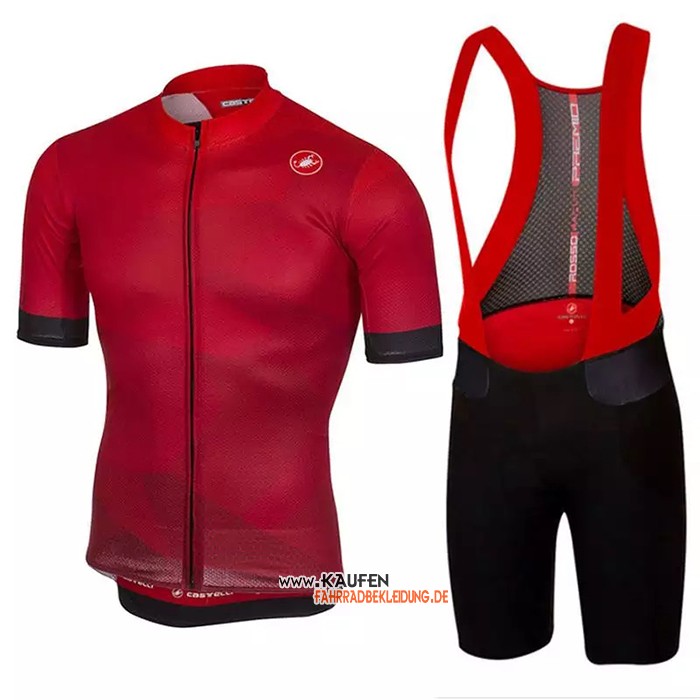 Castelli Kurzarmtrikot 2020 und Kurze Tragerhose Rot