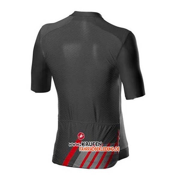 Castelli Kurzarmtrikot 2020 und Kurze Tragerhose Shwarz Grau Rot