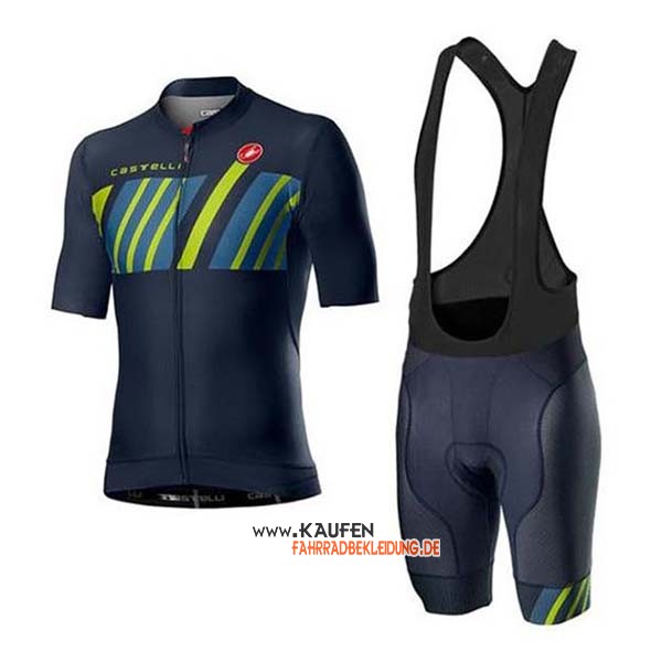 Castelli Kurzarmtrikot 2020 und Kurze Tragerhose Shwarz Grun