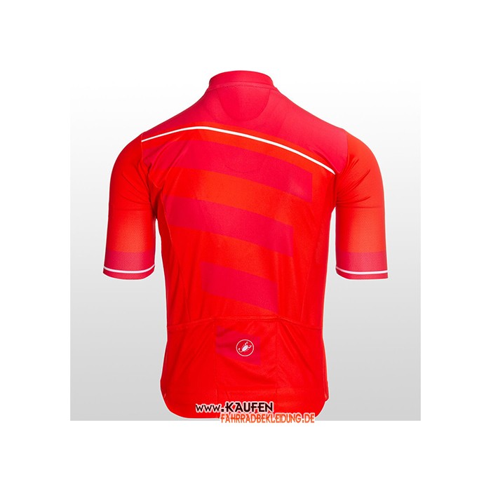 2021 Castelli Kurzarmtrikot und Kurze Tragerhose Hell Rosa Rot