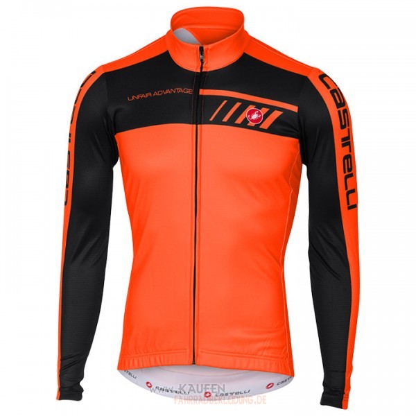 Castelli Langarmtrikot 2017 Und Lange Tragerhose Orange Und Shwarz