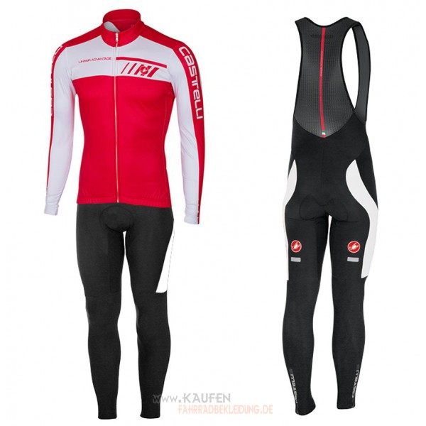 Castelli Langarmtrikot 2017 Und Lange Tragerhose Wei Und Rot