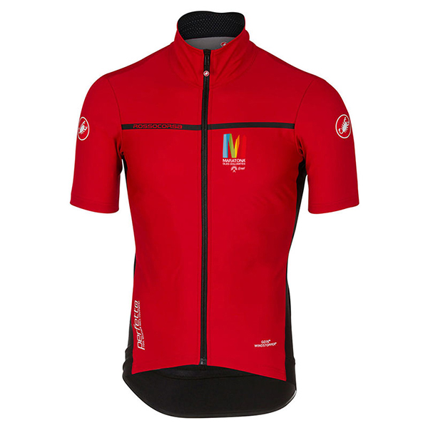 Castelli Maratone Kurzarmtrikot 2017 Und Kurze Tragerhose rot Und shwarz
