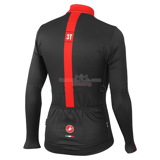 Castelli 3T Langarmtrikot 2015 Und Lange Tragerhose Shwarz Und Rot 