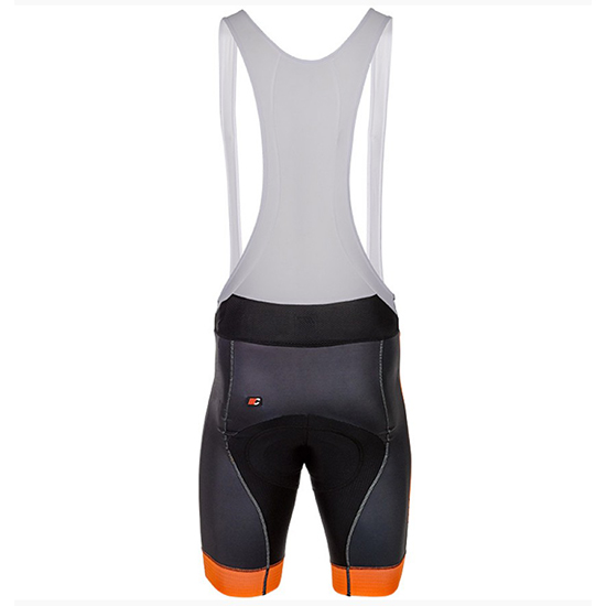 Cipollini Easy Kurzarmtrikot 2018 und Kurze Tragerhose Shwarz Und orange