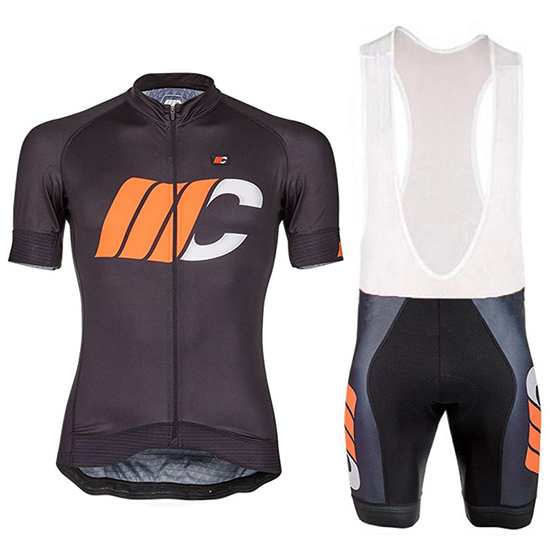 Cipollini Shading Kurzarmtrikot 2018 und Kurze Tragerhose Wei Shwarz Und orange