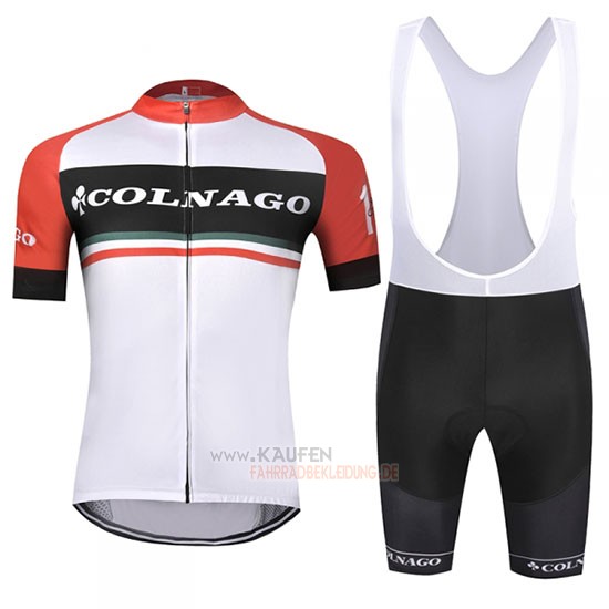 Colnago Kurzarmtrikot 2019 und Kurze Tragerhose Wei Rot