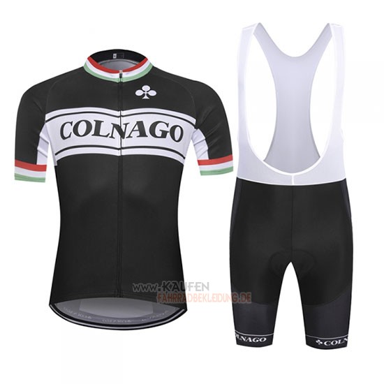 Colnago Kurzarmtrikot 2019 und Kurze Tragerhose Wei Shwarz