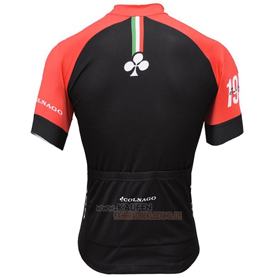 Colnago Kurzarmtrikot 2019 und Kurze Tragerhose Wei Shwarz Rot
