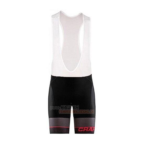 Craft Route Kurzarmtrikot 2018 und Kurze Tragerhose Shwarz Rot