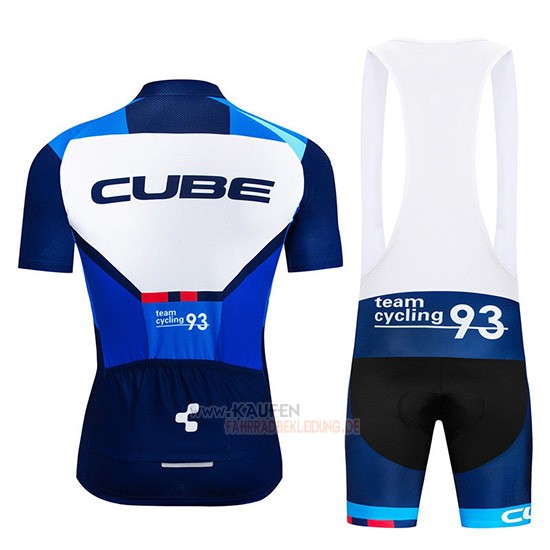 Cube Kurzarmtrikot 2019 und Kurze Tragerhose Blau Blau Dunkel