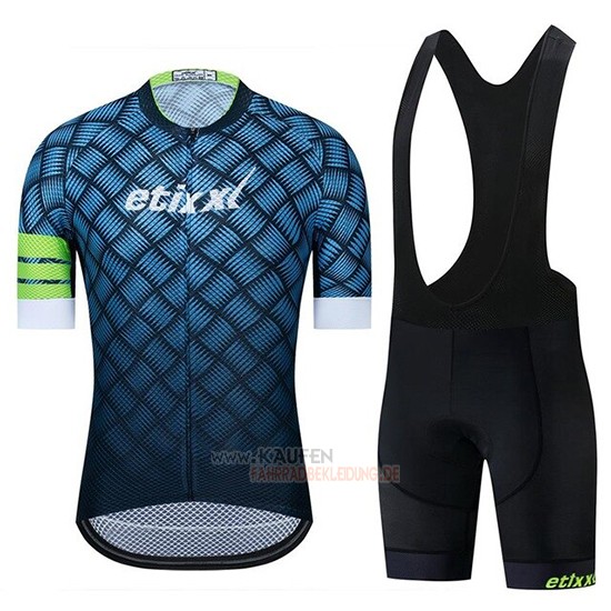 Etixxl Kurzarmtrikot 2019 und Kurze Tragerhose Blau