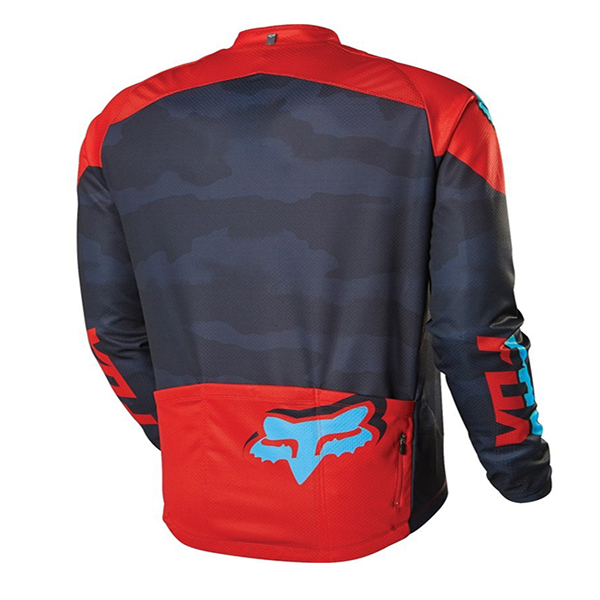 Fox Langarmtrikot 2017 Und Lange Tragerhose shwarz Und rot