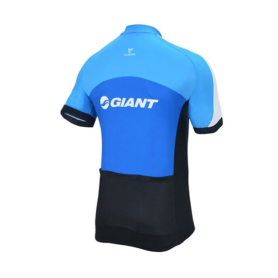 Giant Club Sport Kurzarmtrikot 2018 und Kurze Tragerhose Blau Und shwarz