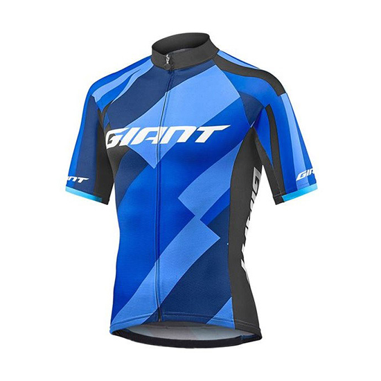 Giant Elevate Kurzarmtrikot 2018 und Kurze Tragerhose Blau Und shwarz