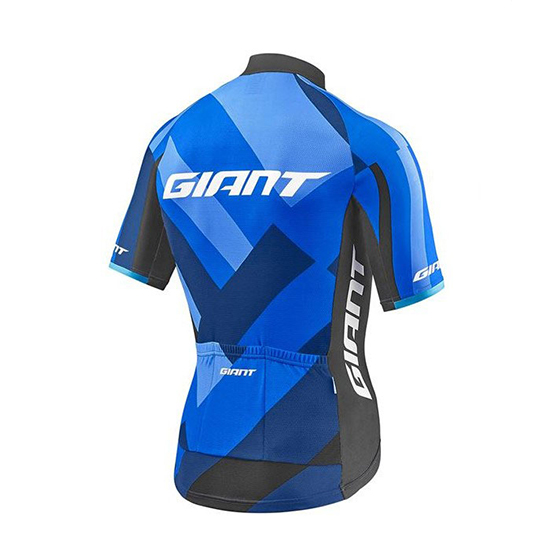 Giant Elevate Kurzarmtrikot 2018 und Kurze Tragerhose Blau Und shwarz