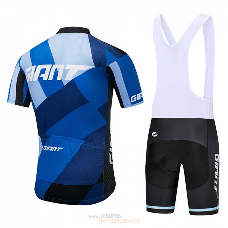 Giant Kurzarmtrikot 2018 Und  Kurze Tragerhose Blau Und shwarz