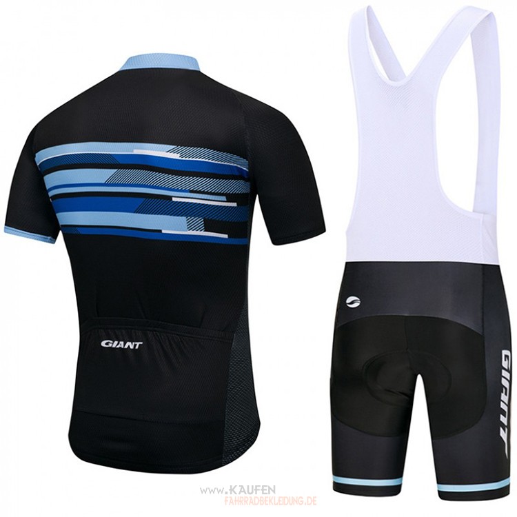 Giant Kurzarmtrikot 2018 Und  Kurze Tragerhose Shwarz Und blau