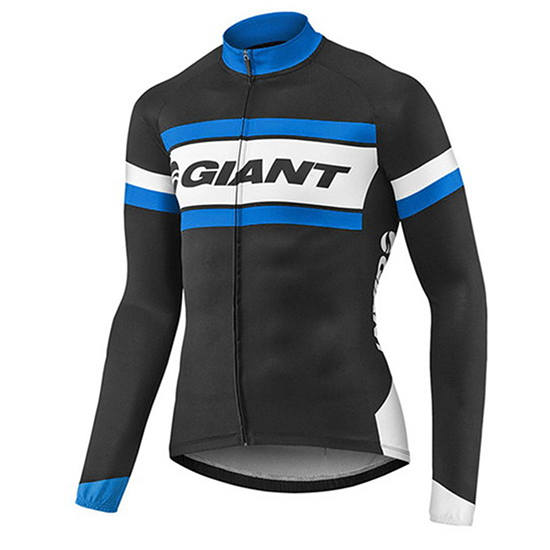 Giant Langarmtrikot 2017 und Lange Tragerhose blau und shwarz
