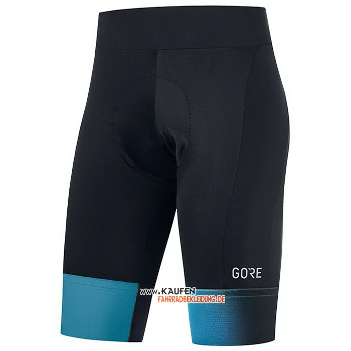 Gore Kurzarmtrikot 2021 und Kurze Tragerhose Blau