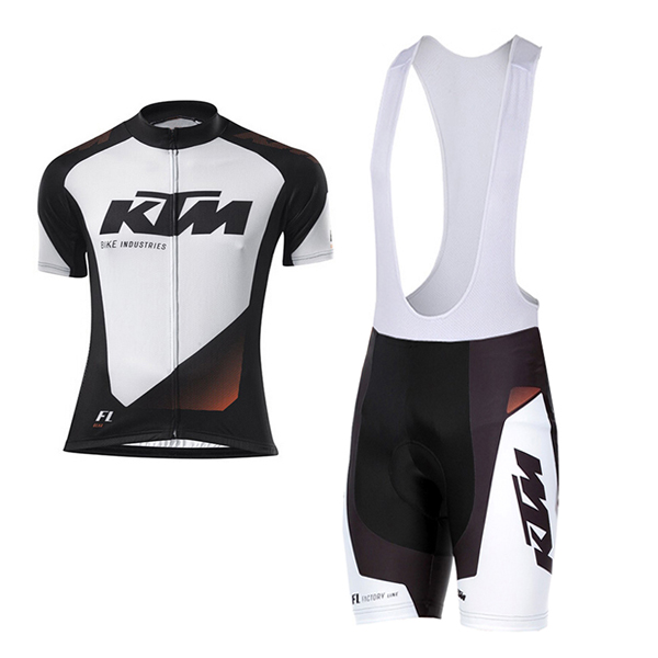 KTM Kurzarmtrikot 2016 Und Kurze Tragerhose wei Und shwarz