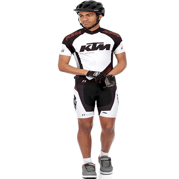KTM Kurzarmtrikot 2016 Und Kurze Tragerhose wei Und shwarz