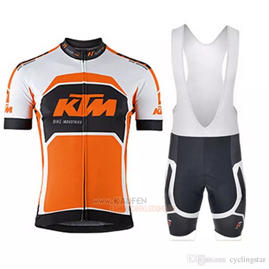 Ktm Kurzarmtrikot 2018 und Kurze Tragerhose Wei Orange