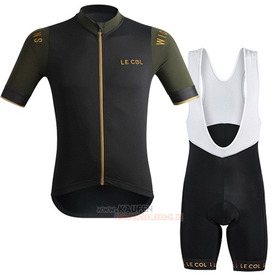 Lecol Kurzarmtrikot 2019 und Kurze Tragerhose Aus Grun