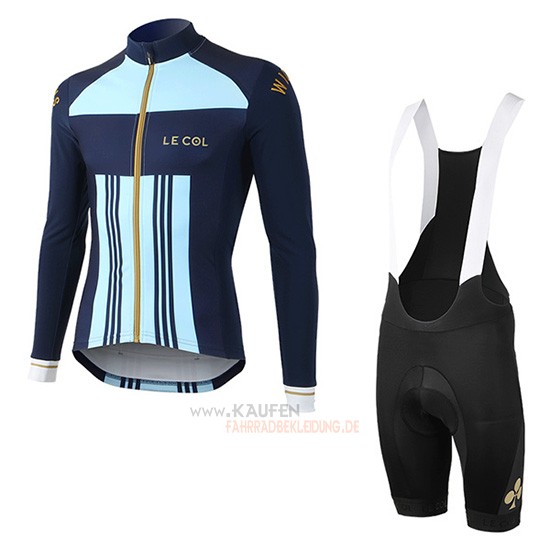 Lecol Langarmtrikot 2019 und Lange Tragerhose Himmelblau Blau