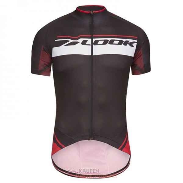 Look Pro Equipo Kurzarmtrikot 2017 Und Kurze Tragerhose Shwarz Und Rot