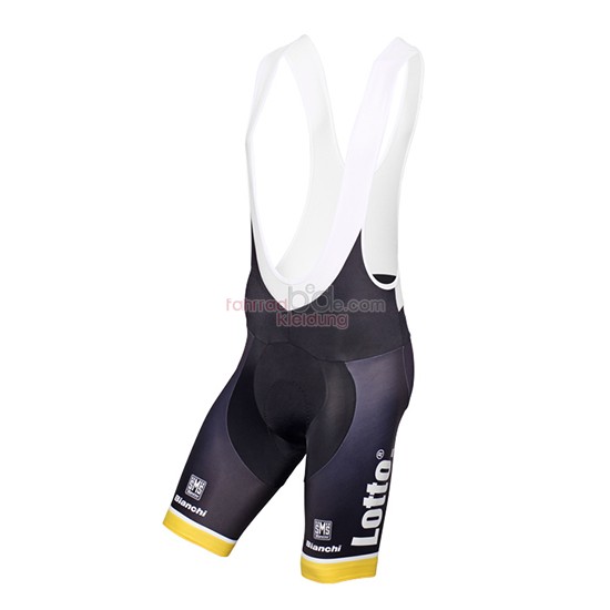 Lotto NL Jumbo Kurzarmtrikot 2015 Und Kurze Tragerhose gelb Und Shwarz 