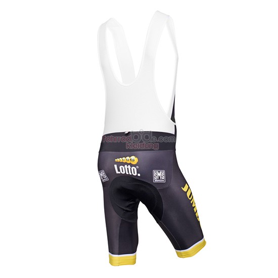 Lotto NL Jumbo Kurzarmtrikot 2015 Und Kurze Tragerhose gelb Und Shwarz 