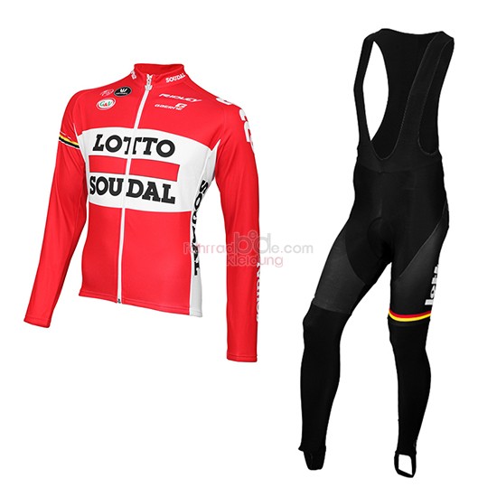 Lotto Soudal Kurzarmtrikot 2015 Und Kurze Tragerhose rot Und Wei