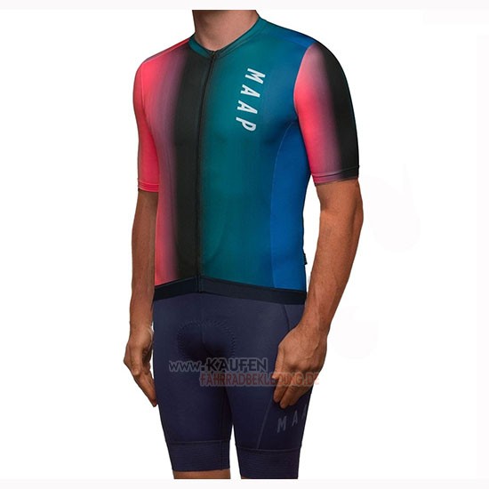 Maap Cortina Kurzarmtrikot 2019 und Kurze Tragerhose Rot Grun Blau