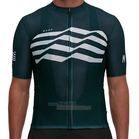 Maap Flag Kurzarmtrikot 2019 und Kurze Tragerhose Grun Wei Shwarz