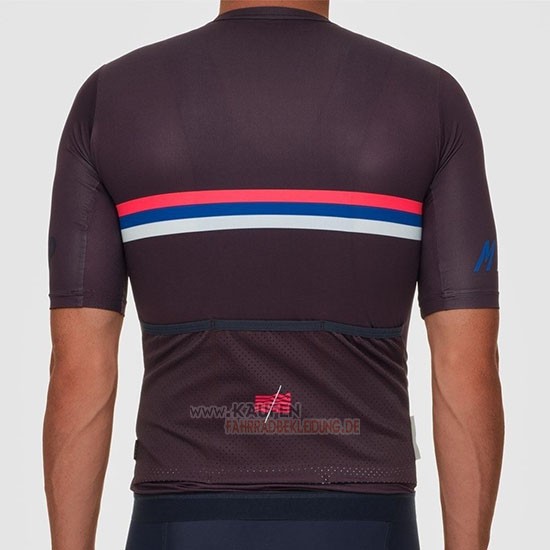 Maap Nationals Mulberry Kurzarmtrikot 2019 und Kurze Tragerhose Braun
