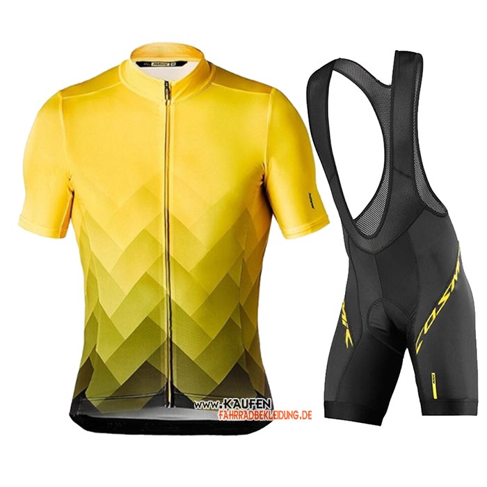 Mavic Kurzarmtrikot 2020 und Kurze Tragerhose Gelb Shwarz