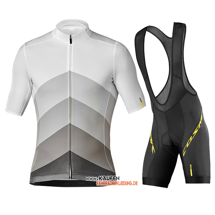 Mavic Kurzarmtrikot 2020 und Kurze Tragerhose Grau Shwarz