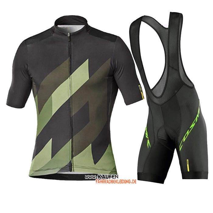 Mavic Kurzarmtrikot 2020 und Kurze Tragerhose Shwarz Grun