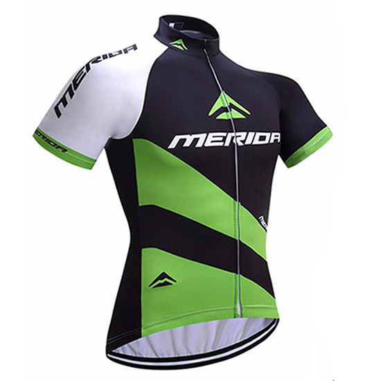 Merida Kurzarmtrikot 2017 und Kurze Tragerhose shwarz und grun